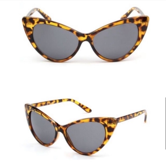 Tortoise Cat Eye  Fashion Sunglasses - Picture 4 of 6